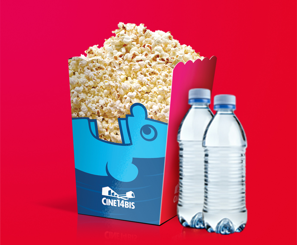 COMBO ÁGUA - Pipoca Grande + 2 águas